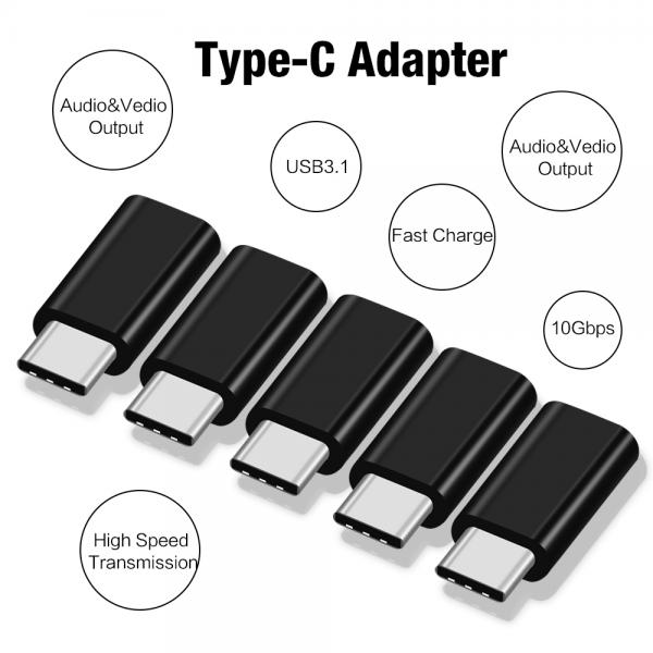 Picture of High Quality OTG Adapter Type C Male To Type C Female Adapter
